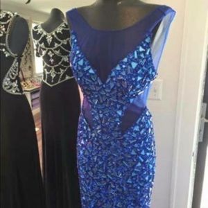 All sequin/sheer prom dress